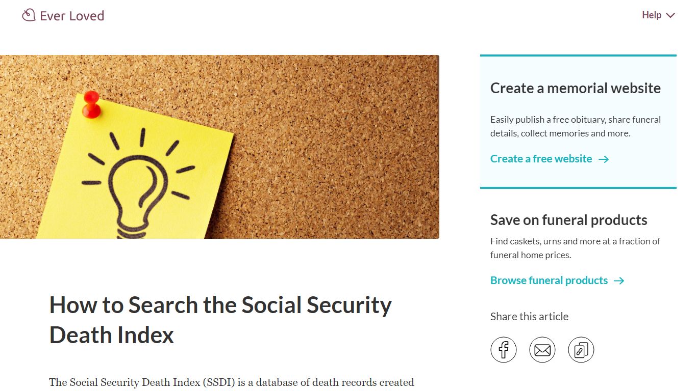 How To Search The Social Security Death Index | Ever Loved